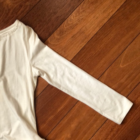 NWOT LUX Keyhole Tie Peasant Top - Picture 5 of 5